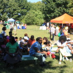 Photo of a recent family festival at the Wyckoff House Museum